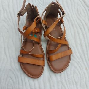 Rampage girls tan strappy sandles